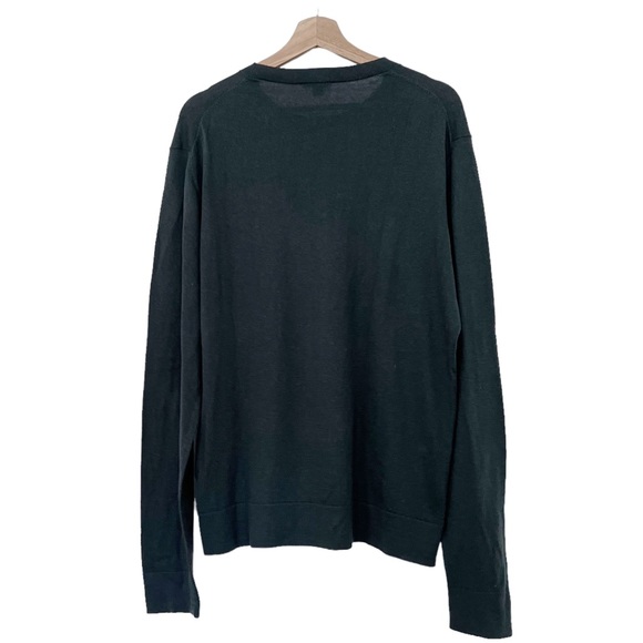 Theory Men’s Cashmere Cotton Blend Lightweight Sweater Teal Grey Size XL - Picture 3 of 6